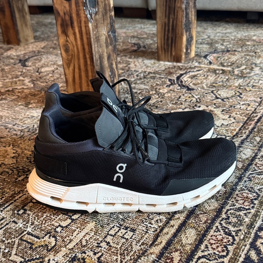 On Running Men's Black Cloudnova Sneakers